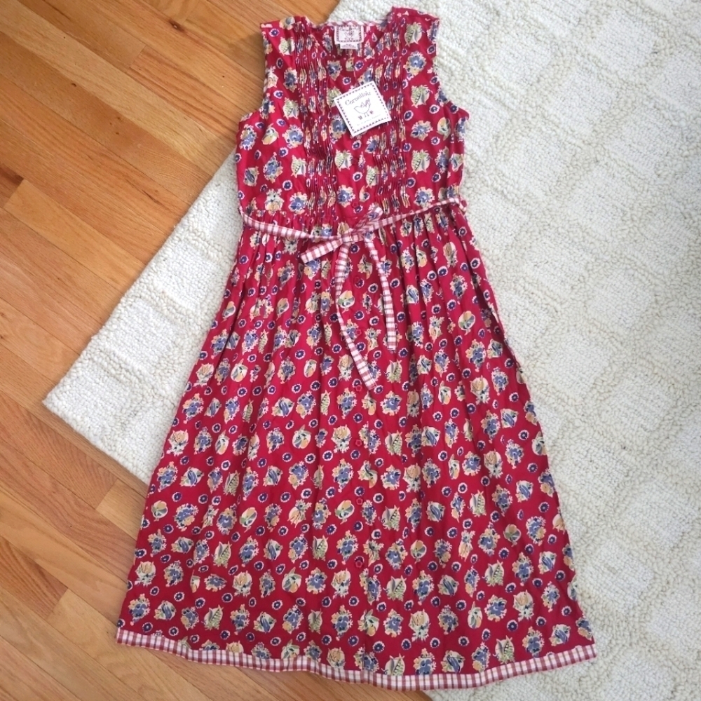 NWT Cornelloki Red Pintucked Dress